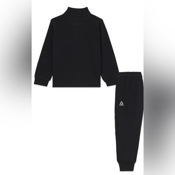 Reebok Toddler Unisex Half Zip Pullover and Jogger Set, 2 Piece - Picture 2 of 7